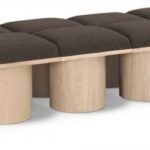 Pavilion Boucle Fabric Upholstered 12pc. Modular Bench
