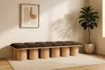 Pavilion Boucle Fabric Upholstered 12pc. Modular Bench - Image 2