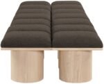 Pavilion Boucle Fabric Upholstered 14pc. Modular Bench - Image 4