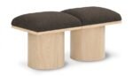 Pavilion Boucle Fabric Upholstered 2pc. Modular Bench