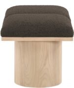 Pavilion Boucle Fabric Upholstered 2pc. Modular Bench - Image 4