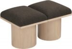 Pavilion Boucle Fabric Upholstered 2pc. Modular Bench - Image 5