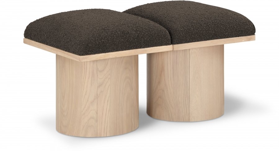 41030.jpg Pavilion Boucle Fabric Upholstered 2pc. Modular Bench - Image 1