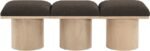 Pavilion Boucle Fabric Upholstered 3pc. Modular Bench - Image 3