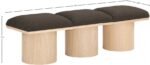 Pavilion Boucle Fabric Upholstered 3pc. Modular Bench - Image 7