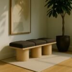 Pavilion Boucle Fabric Upholstered 3pc. Modular Bench - Image 2