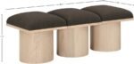 Pavilion Boucle Fabric Upholstered 3pc. Modular Bench - Image 6