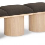 Pavilion Boucle Fabric Upholstered 4pc. Modular Bench