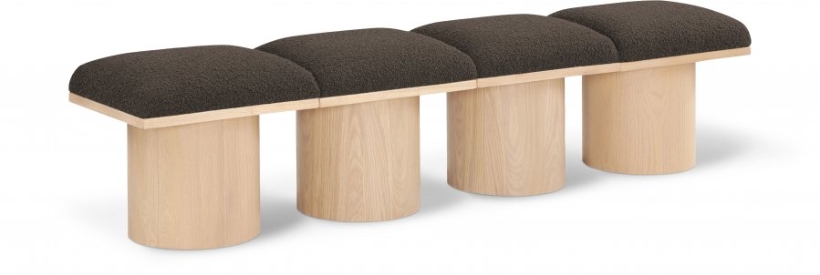 41033.jpg Pavilion Boucle Fabric Upholstered 4pc. Modular Bench - Image 1