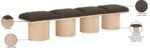 Pavilion Boucle Fabric Upholstered 4pc. Modular Bench - Image 8