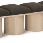 Pavilion Boucle Fabric Upholstered 4pc. Modular Bench