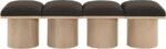 Pavilion Boucle Fabric Upholstered 4pc. Modular Bench - Image 3