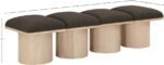 Pavilion Boucle Fabric Upholstered 4pc. Modular Bench - Image 6