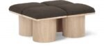 Pavilion Boucle Fabric Upholstered 4pc. Modular Bench