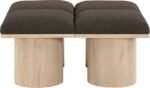 Pavilion Boucle Fabric Upholstered 4pc. Modular Bench - Image 3