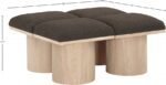 Pavilion Boucle Fabric Upholstered 4pc. Modular Bench - Image 5