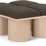 Pavilion Boucle Fabric Upholstered 4pc. Modular Bench