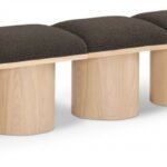 Pavilion Boucle Fabric Upholstered 5pc. Modular Bench