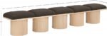 Pavilion Boucle Fabric Upholstered 5pc. Modular Bench - Image 7