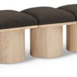 Pavilion Boucle Fabric Upholstered 5pc. Modular Bench