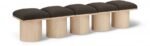 Pavilion Boucle Fabric Upholstered 5pc. Modular Bench