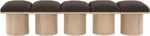Pavilion Boucle Fabric Upholstered 5pc. Modular Bench - Image 3