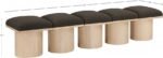 Pavilion Boucle Fabric Upholstered 5pc. Modular Bench - Image 6