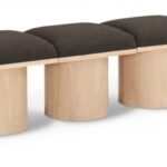 Pavilion Boucle Fabric Upholstered 6pc. Modular Bench