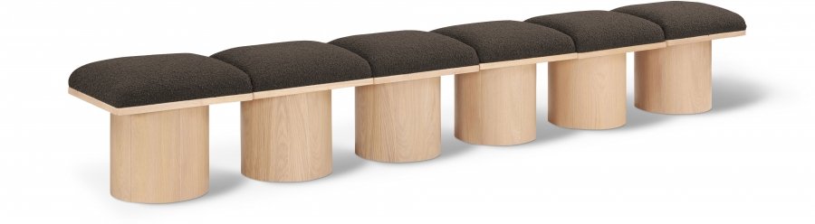 41039.jpg Pavilion Boucle Fabric Upholstered 6pc. Modular Bench - Image 1
