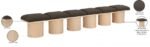 Pavilion Boucle Fabric Upholstered 6pc. Modular Bench - Image 8