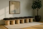 Pavilion Boucle Fabric Upholstered 6pc. Modular Bench - Image 2