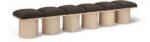 Pavilion Boucle Fabric Upholstered 6pc. Modular Bench