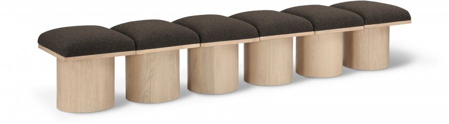 41040.jpg Pavilion Boucle Fabric Upholstered 6pc. Modular Bench - Image 1