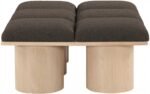 Pavilion Boucle Fabric Upholstered 6pc. Modular Bench - Image 4