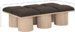 Pavilion Boucle Fabric Upholstered 6pc. Modular Bench - Image 6