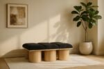Pavilion Boucle Fabric Upholstered 6pc. Modular Bench - Image 2