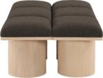 Pavilion Boucle Fabric Upholstered 6pc. Modular Bench - Image 4