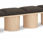 Pavilion Boucle Fabric Upholstered 7pc. Modular Bench