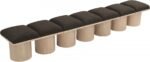 Pavilion Boucle Fabric Upholstered 7pc. Modular Bench - Image 5