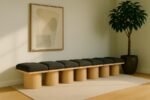 Pavilion Boucle Fabric Upholstered 7pc. Modular Bench - Image 2