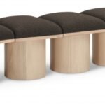Pavilion Boucle Fabric Upholstered 7pc. Modular Bench