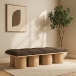Pavilion Boucle Fabric Upholstered 8pc. Modular Bench - Image 2