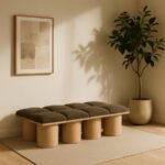 Pavilion Boucle Fabric Upholstered 8pc. Modular Bench - Image 2