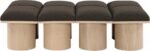 Pavilion Boucle Fabric Upholstered 8pc. Modular Bench - Image 3