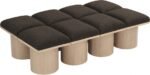 Pavilion Boucle Fabric Upholstered 8pc. Modular Bench - Image 5