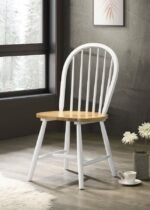 CINDER WOOD DINING SIDE CHAIR WHITE (SET OF 4) - Image 2