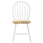 CINDER WOOD DINING SIDE CHAIR WHITE (SET OF 4) - Image 4