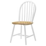 CINDER WOOD DINING SIDE CHAIR WHITE (SET OF 4) - Image 5