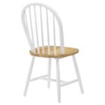 CINDER WOOD DINING SIDE CHAIR WHITE (SET OF 4) - Image 8
