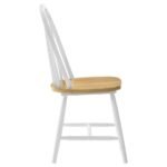 CINDER WOOD DINING SIDE CHAIR WHITE (SET OF 4) - Image 9